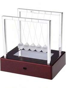 EstiloEstiloZerodis PéNdulo Newton Colorful LED Light Balance Ball Toy, Bola De PéNdulo De Ciencia FíSica Newton Cradle Pelota De Escritorio Juguete Divertido Decoration Art Work GiftsVersióN MejoradaVersióN Mejorada - 1 - Ver 2