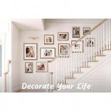 4x6 Picture Frame Display 4x6 Picture Distred Wn Wood Grain Poto Frame   And Tableat - Brown - View 5