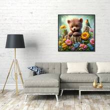 MRMIOOM 5D Diamond Painting Kits For Adults, Cute Bear Full Drill Diamond Art Kits For Beginners, DIY Round Diamonds Pictures Gem Art And Crafts Home Decor 13.78x13.78 Inch - D010-美國 - 查看 8