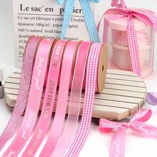 6 pièces Ruban en forme de cœur avec feuille d'or, nœuds de ruban satin pour la Saint-Valentin, le mariage, la fête des mères, l'anniversaire, la décoration, l'emballage de fleurs, la couture DIY - Multicolore - Voir 4