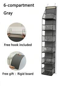 悬挂式收纳袋，门挂式收纳袋，壁挂式收纳袋，适用于化妆品、玩具、杂物，卧室、浴室、办公室、衣柜等家居空间节省收纳袋，整理收纳袋，可折叠家用收纳袋，厨房用品，房间装饰，收纳整理，家居用品 - 彩色 - 查看 16