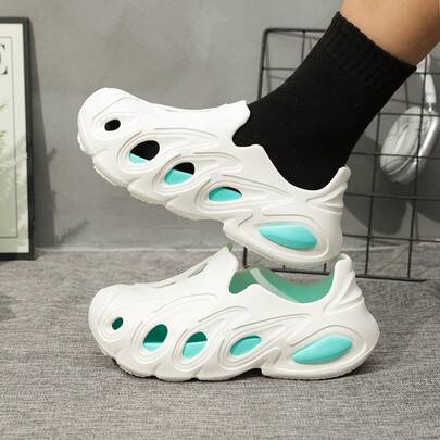 男士舒适户外运动水凉鞋，透气休闲套脚鞋