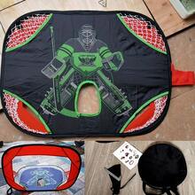 1个可折叠大型足球/曲棍球/篮球球门网，户外运动装备