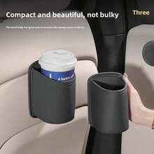 Portavasos de cuero PU para puerta de coche, caja de almacenamiento, organizador Universal para respaldo de asiento, estante para bebidas para vehículo, soluciones de almacenamiento Interior de coche VGQI - Traje de baño de una pieza marrón - Ver 9