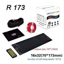 Pegatina de coche con pantalla LED flexible "Ojo del Diablo" con control remoto, alimentación por USB, control de aplicación y remoto, adecuado para tiendas, hoteles, festivales, iluminación programable DIY, fácil instalación, diseño duradero, pantalla RGB atenuable, decoración navideña - Multicolor - Ver 5