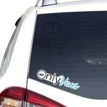 1张趣味汽车贴纸“OnlyVans”，适用于面包车、小型货车、MPV、车身车窗PVC贴纸，汽车装饰贴纸 - 1件 - 查看 5
