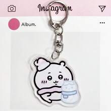 4个/套亚克力钥匙扣可爱创意吊坠钥匙圈批发随机款式，适合作为新年、情人节、复活节礼物 - 彩色 - 查看 5