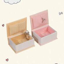 Flip-Cover Jewelry Box, European Creative Magnetic Pearl Pendant Storage Box