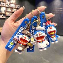 Cross-Border Cartoon Keychain Pendant Cute Ding Dong Cat Plush Car Keychain Bag Gift Wholesale - Nướng - Xem 4