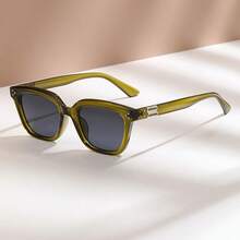 1 Pair Large Frame Unisex Anti-UV Glasses, Suitable For Driving - Multicolor - View 3