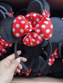 2pcs Disney Minnie Mouse Ear Headbands With Bow Design, Princess Costume Accessories, Suitable For Parties, Birthdays, Carnivals (Some Accessories Randomly Shipped), Perfect Gift, Birthday Gift, Ideal For Various Festivals, Fashionable Item, Luxury Choice. Perfect Gift For Friends Or Partners, Valentine's Day Decoration, Ideal Party Gift. - Multicolor - View 8