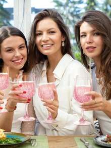 1/2/4/6/8pcs Plastic Stemmed Wine Glasses, Plastic Wine Cups, Pink & White Champagne Cocktail Glasses, Plastic Champagne Flutes, PP Material Unbreakable Durable Wine Glasses, Suitable For Wedding/Party/Picnic - Multicolor - View 6