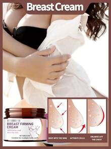 1 Caja 120g Crema Levanta Pechos, Crema Levanta Pechos Iluminadora e Hidratante para Mujeres, Efecto de Cuidado Suave y Delicado, Adecuada para Hidratación y Masaje Diario, También se Puede Usar como Loción Corporal. Este Producto es Conveniente de Llevar y Adecuado para el Uso de Cuidado Diario. - Crema para levantar el pecho - Ver 2