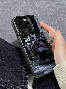 全新创意时尚IMD激光手机壳系列，黑色汽车搭配紫色灯光图案，经典混合材质，防震防滑，兼容 17/17Air/17Pro/17ProMax、16/16Plus/16ProMax、15、14、13、12、11系列，也适用于Galaxy S22、S23、S24、S25 Plus Ultra系列，是复活节礼物、圣诞节/万圣节装饰/生日礼物的理想之选，送给情侣、女朋友、男朋友、朋友或自己都非常合适。国际版，非国内版。 - 黑色 - 查看 3