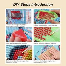 Cat Diamond Painting Kit For Adults, 5D Sleepy Cat Diamond Art For Beginners - DIY Full Diamond Dot Gem Art Painting, Gifts,Suitable Home Wall Arts And Craft Paint Kits, 12x12Inch - 七類 - 查看 8