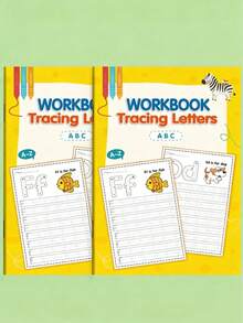1/2/4pcs 32-Page ABC Letter Tracing Workbook Notebook | Suitable For Preschool And Kindergarten ABC Letter Practice | Fun Early Writing Practice Notebook With Drawing Pages, Practice Book, Magic Words, Great Gift And Practical Durable English Writing Notebook, Ideal For Back To School Season - Multicolor - View 10