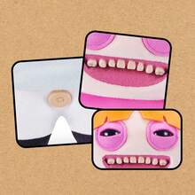 Spin Master Fuggler X Powerpuff Girls 9-Inch Plush Toy, Buttercup/Bubbles/Blossom/Mojo Jojo, Funny Ugly Monster Stuffed Animal With Human-Like Teeth, Collectible Plush Dolls For Kids, Teens, Adults & Cartoon Fans - Blossom - View 8