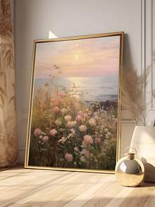Tranh vẽ hoa dại ven biển màu trắng, tranh phong cảnh nông trại bãi biển cổ điển, tranh phong cảnh hoa lá trầm buồn, tranh cánh đồng hoa mùa xuân ven biển, tranh hoa dại hoàng hôn ven biển cổ điển, món quà lý tưởng cho bạn bè, tranh trang trí phòng ngủ, trang trí phòng khách, trang trí văn phòng, trang trí phòng tắm, tranh nghệ thuật treo tường, trang trí nhà cửa, trang trí phòng, tranh canvas treo tường, áp phích, tranh treo tường có khung, khung tùy chọn. - Nhiều màu - Xem 3