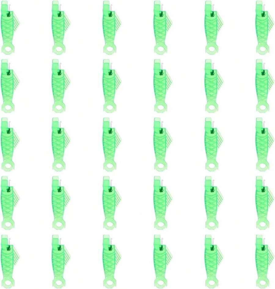 30pcs Fish Mouth Needle Threader, Sewing Machine Needle Threaders Automatic Needle Threader Simple Needle Threader For Sewing DIY Craft (Green) - ColorA - 查看 1