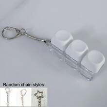 1pc Multi-Functional Keycap Keychain - 4/9 Key Press Toy, Adult Stress Relief, DIY Keyboard Clicker, Focus Entertainment