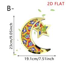 1pcacrylic Wood Tray, Decorated With A Moroccan Mandala Pattern, Perfect For Serving Fruit Or Other Food. Ideal For Eid Al-Fitr And Ramadan Gatherings, And For Decorating The Living Room Or Dining Table To Create A Festive Muslim Atmosphere. - Multicolor - View 17