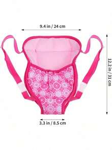 Ibasenice 18 Bolso Delantero Y Trasero De MuñEca Accesorios Para MuñEcas Juguete De La MuñEca PortabebéS Delantero Portadora De MuñEcas Rosa Tirantes Bebe NiñO Estuche De Transporte Correa - Rosa - Ver 5