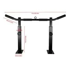 Drążek do podciągania z uchwytem i poprzeczką, przeznaczony do ćwiczeń w pomieszczeniach, odpowiedni do siłowni domowej, łatwy w montażu, wielofunkcyjny sprzęt treningowy - Wielokolorowe - Zobacz 9