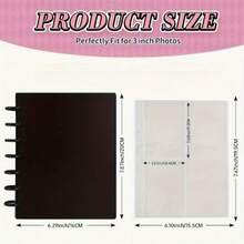 Álbum de fotos de 4 ranuras de 3 pulgadas, almacenamiento de alta definición transparente, cubierta de hojas sueltas con hebilla de seta colorida, adecuado para la colección de fotos de ídolos, fotos, scrapbooking DIY, tarjetas de memoria e ídolos - Colección rápida de fotos, perfecto para almacenar, organizar y mostrar imágenes y fotos - Multicolor - Ver 11