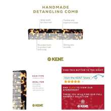 92T Tortoise Wide Tooth Detangler Combs Men And Women, Hair Comb Curly And Wavy Hair And Wet Or Dry, Large Wide Tooth Dressing Comb, Handmade, Saw - Cut, Hand Polished, Made In - 1 Pack + Yellow Tokyo - View 1