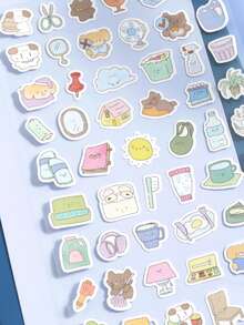 1 pezzo Adesivo in carta sintetica, Adesivo per naso di animale carino, Stile coreano, Adatto per regali, ufficio, casa, etichettatura, aule, giocattoli, diari degli studenti, materiali per decorazione vintage creativa fai-da-te - Multicolore - Visualizzare 1