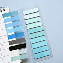 1pc/7pcs/20pcs Gradient Multi-Color Mixed Index Sticky Notes, 200 Sheets Per Card, Self-Adhesive Page Markers, Office & School Supplies For File Organization And Note Taking - Multicolor - View 21