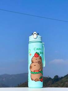 750ml Kids Sports Water Bottle, 4 Color Options, Cute Gift For Girls & Boys, Straw Cup Suitable For Outdoor, School, Graduation, Cartoon Character Design - Multicolor - View 11