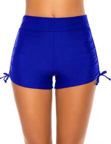 Women's Swim Shorts High Waisted Bathing Suit Bottoms Swimsuit Shorts Swimwear Bikini Board ShortsA Valentine's Day SAOI - 藍色 - 查看 6