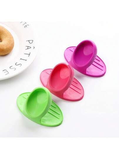 10pcs New Silicone Heat Resistant Finger Sleeves, Thick High Temperature Proof Kitchen Gloves For Microwave Oven, Wholesale