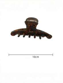 1个高端醋酸纤维发夹，优雅气质发夹，后脑勺发爪，咖啡色发夹，森系列美拉德发夹，大号发夹发箍，适合日常发饰，女士发夹发饰，情人节发饰礼物，女士爪夹 - 彩色 - 查看 9