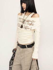 Women T-Shirts - Apricot - View 4