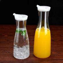 600ml/1000ml/1400ml/1600ml Transparent Acrylic Juice/Cold Water Pitcher, Large Capacity Milk/Coffee Pot, Heat-Resistant Water Dispenser - Multicolor - View 4