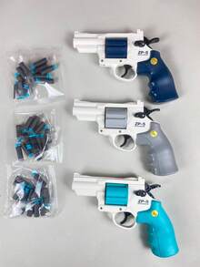 逼真软弹枪玩具,可发射,手枪模型,玩具枪,玩具模型,手枪模型,派对服装道具,配件颜色随机,极客棒,狙击步枪,塑料枪,玩具左轮手枪,礼物 - 淺灰色 - 查看 9