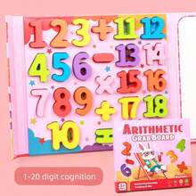 Children's Early Education Letter Number Building Blocks Cognitive Learning Puzzle Book Fun Shape Expression Matching Puzzle Toy Children's Book Clip Type Letter Shape Number Cognitive Board Baby Boys And Girls Learning Puzzle Board Book Clip Type Shape Expression Matching Children's Puzzle Toy Desktop Interactive Game - Multicolor - View 11
