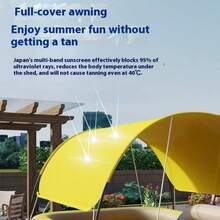 Summer Hot Adult Pool Family Party Outdoor Inflatable Swimming Pool Hanging Slide Summer Pool - Màu vàng - Xem 2