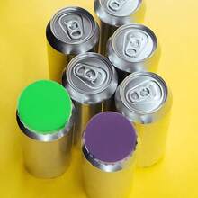 6pcs Reusable Silicone Soda Can Covers, Fit Standard Canned Beverages, Soda, Drinks, Juice - Multicolor - View 7
