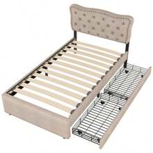 90*200 Kinderbetten, Etagenbetten, Eisenbetten, Eisenetagenbetten In Classic Form - beige brown - 查看 7