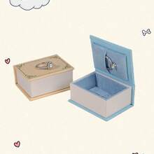 Flip-Cover Jewelry Box, European Creative Magnetic Pearl Pendant Storage Box