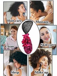 2 In1 Wrap Cap Bonnet Reversible,Adjustable Hair Wrap Cap Nettie Band Net, Double Layered Long Hair Silk Press Set Braid Bonnet For Curly Hair Care - Multicolor - View 4