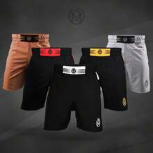 Shorts & BJJ Shorts Men, Grappling Fight Shorts Boxing, Kickboxing, Muay Thai Training WorkoutA Valentine's Day AWTV - 灰色 - 查看 2