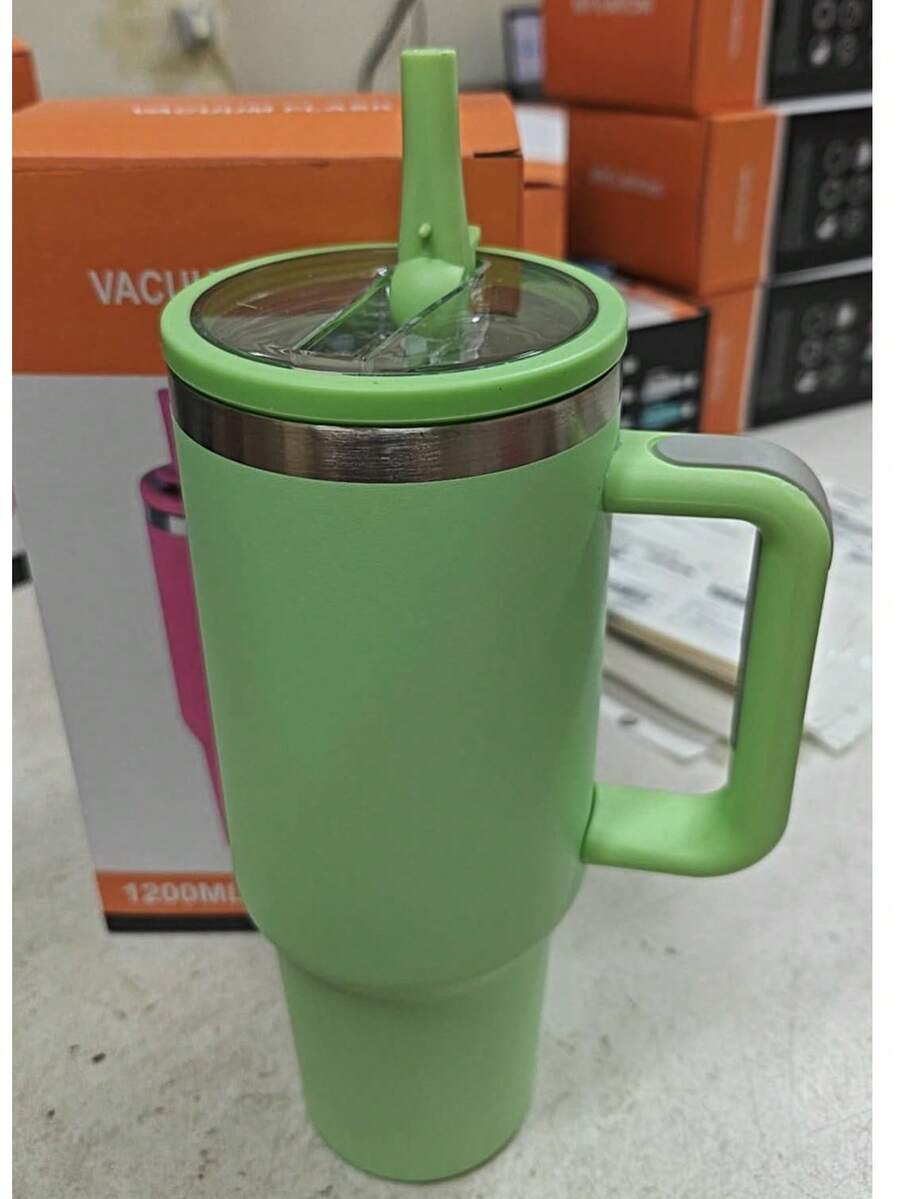 1200ml Thermal Mug With Flip-Top Spout. New 2025 Model, Valentine's Day Gift. - 青檸色 - 查看 1