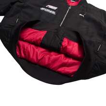 Puma Áo khoác bomber cotton lót bông unisex RACE-AHEAD-PADDED-BOMBER thoải mái, phong cách thường ngày, thích hợp mặc ngoài trời, mã sản phẩm 636028-01 - màu đen - Xem 8