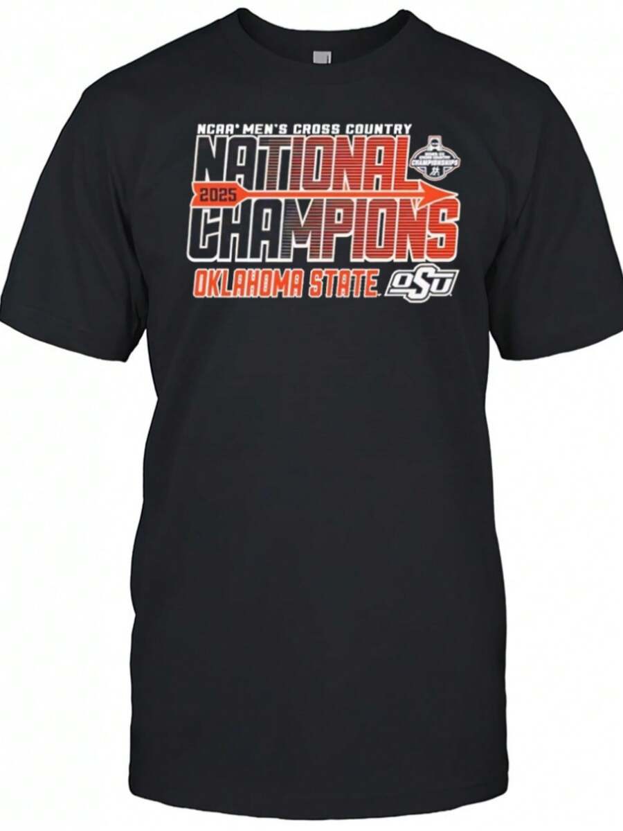 Oklahoma State Cowboys Cross Country National Champions Shirt (2) - màu đen - Xem 1