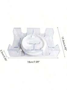 Cajas De Naipes De PláStico De 2 Barajas, Estuches De Portatarjetas Giratorios De 360 ​ ​     Grados Para Jugar Juegos De PóQuer - Doble piso - Ver 2