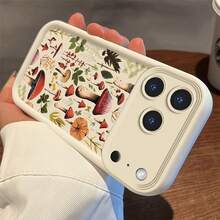 Mushroom For  Moto E40 32 30 22 13 DGE60 50 PRO G85 84 75 55 54 53 45 35 34   32 30 24 23 22 20 15 14 13 10 FUSION Vivo Y100 78 78M 78T1 77T 36 30 E PR0   LITE 28E 28 27 S 27 18 17 11 Thickened Shockproof, Premium Silicone, Trendy   Creative Soft Shell - hongo blanco antiguo KYXVEY - Ver 8